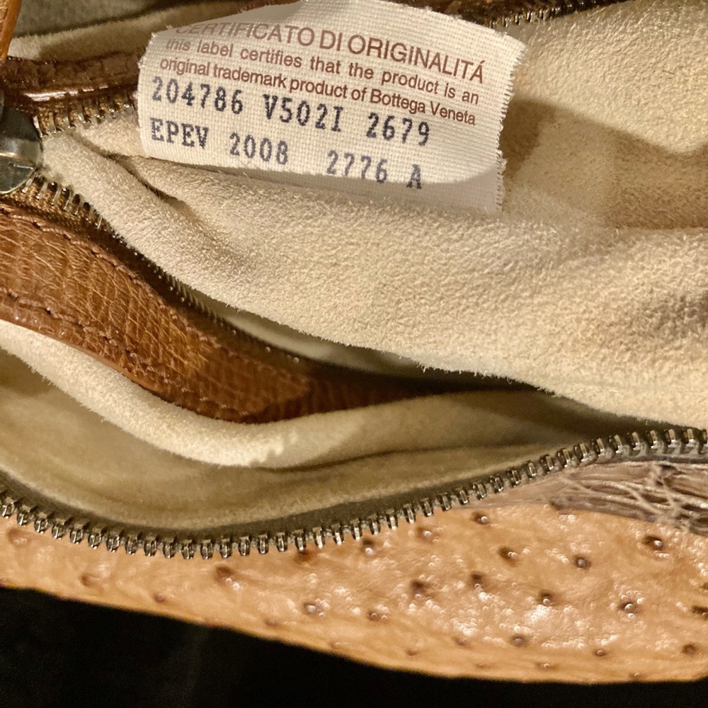 Bottega Veneta Runway Crocodile Ostrich Noce Bag - Picture 13 of 16